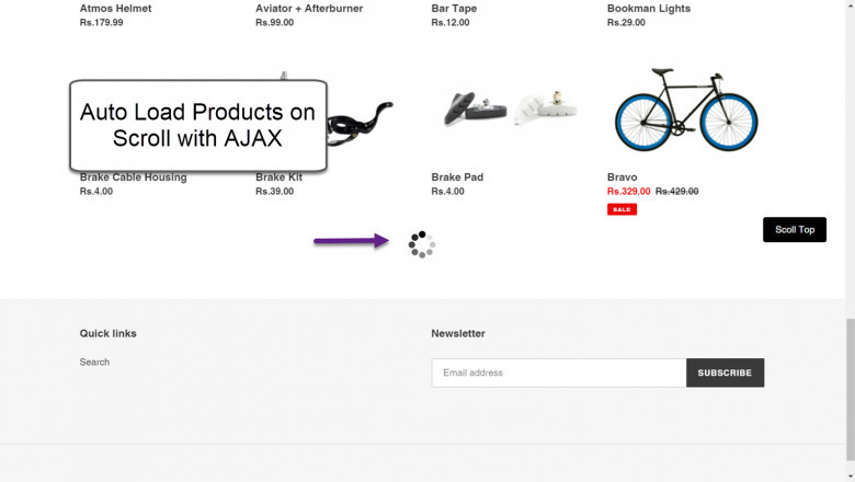 shopify endless scroll