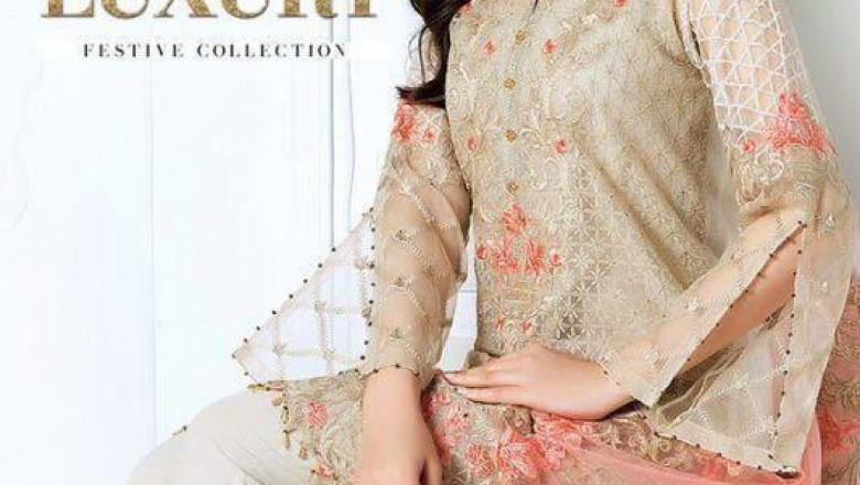 Embroidered Bridal Net Replica Dresses In Pakistan