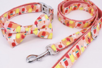 Dog collar - Free Engraving | Ice Cream Theme Collars and Leashes for Dogs | Personalized Dog Collars