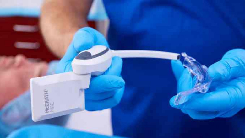 Anesthesia Video Laryngoscope; Provides a better image of the larynx than a laryngoscope with a direct line of sight