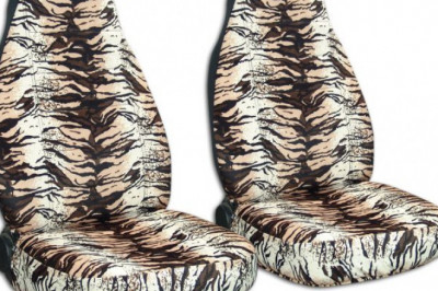 Animal print car seat covers