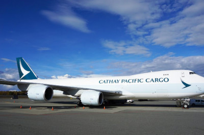 Cargo carried by Cathay Pacific increased 20 percent YoY in September