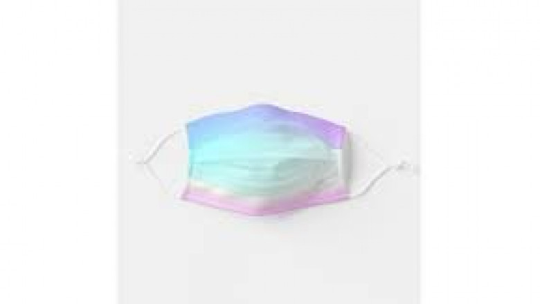 Unicorn: Gold, Pastel Color, Pink, Purple, Blue Face Mask