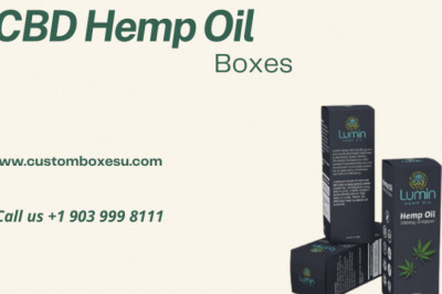 Find Printed Hemp Oil Boxes made with corrugated material.