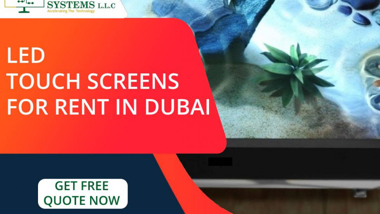 Interactive Touchscreen Rentals Dubai For Enhanced Display