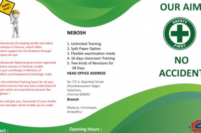 NEBOSH course in Chennai, Madurai, Trichy | nebosh safety course