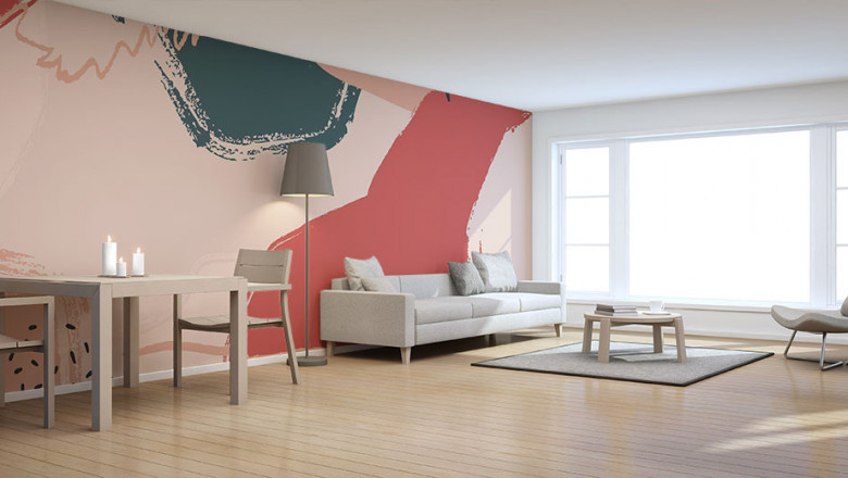 Stunning Abstract Art Peel and Stick Wallpaper Mural|Giffywalls