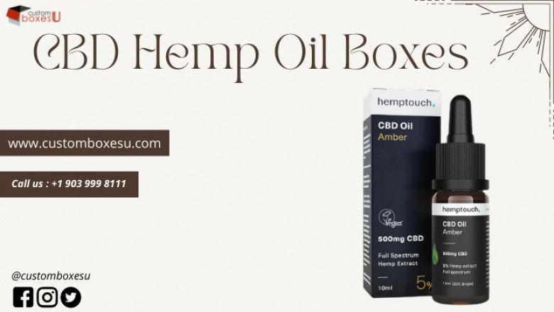Custom CBD Oil Boxes with elegant finishing