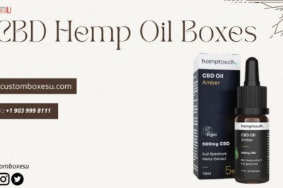 Custom CBD Oil Boxes with elegant finishing