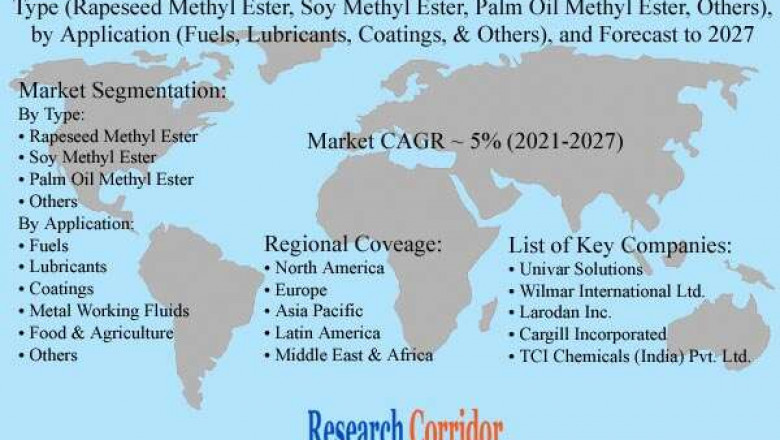 Global Fatty Acid Methyl Ester Market Size, Share, Growth, Global Trends, Industry Analysis and Forecast to 2027