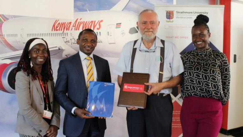 Kenya Airways, Strathmore University to support innovative business solutions by young people