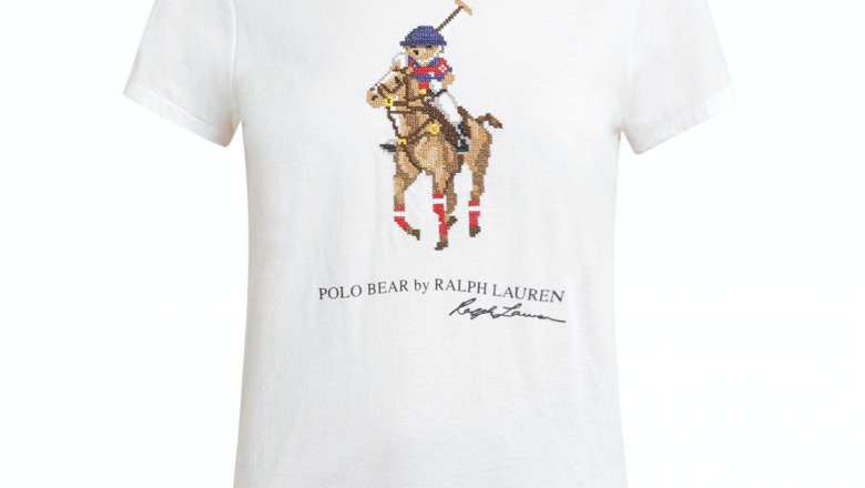 Buy Polo Ralph Lauren White Crew Neck T shirt from The Collective