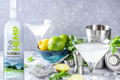 Hemp infused premium vodka