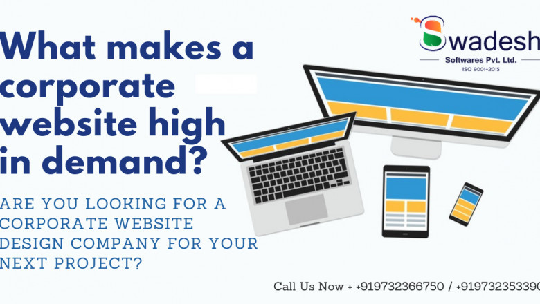 What makes a corporate website high in demand?