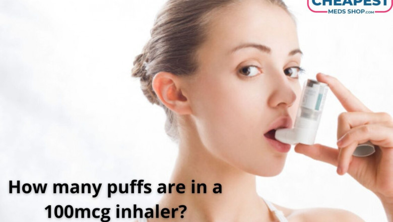 How many puffs are in a Asthalin 100mcg inhaler?