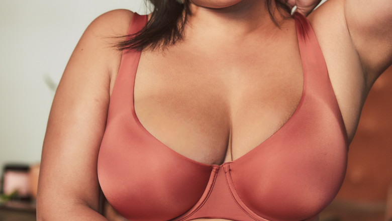 How to Enjoy an Afternoon Refreshment in Only a Power Mesh Bra and Underwear