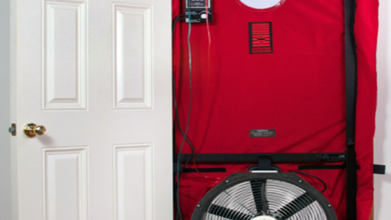 Blower Door Testing for Air Leakage