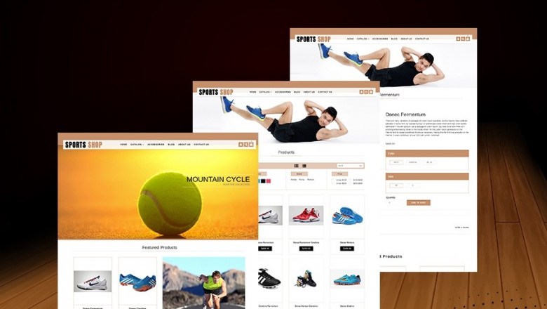 Sports Accessories Website Template
