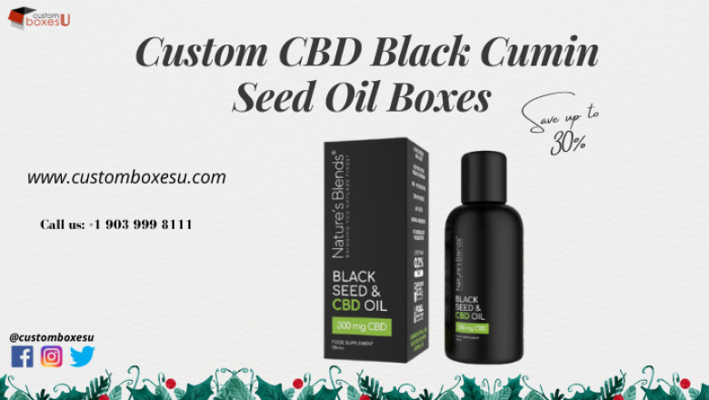 CBD Black Cumin Seed Oil Boxes with Free Shipping in Texas, USA