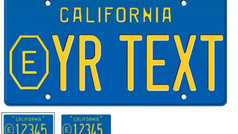 1982 State Exempt California License Plate