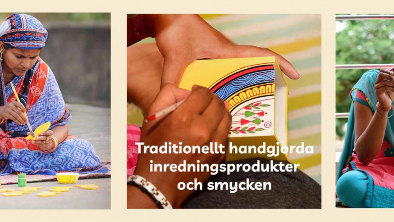 Mässing handgjorda statyett inredning - Svadia.se