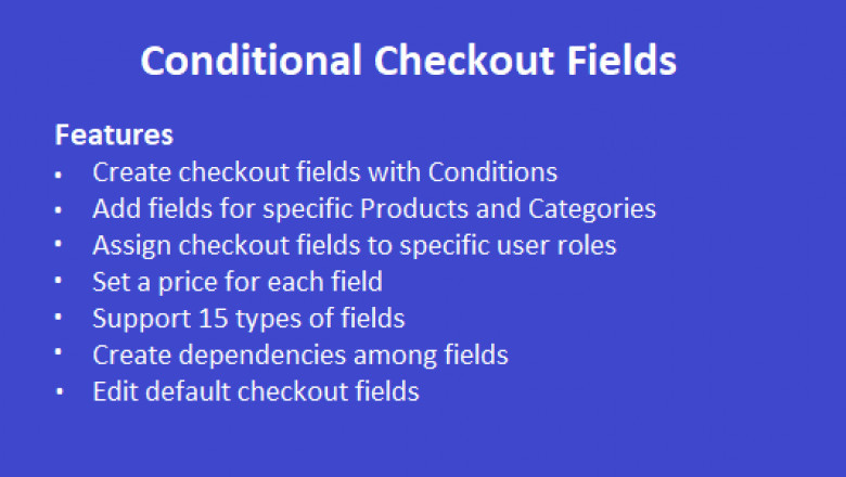 WooCommerce conditional checkout fields
