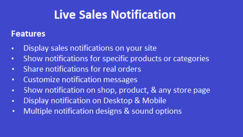 WooCommerce live sales notification