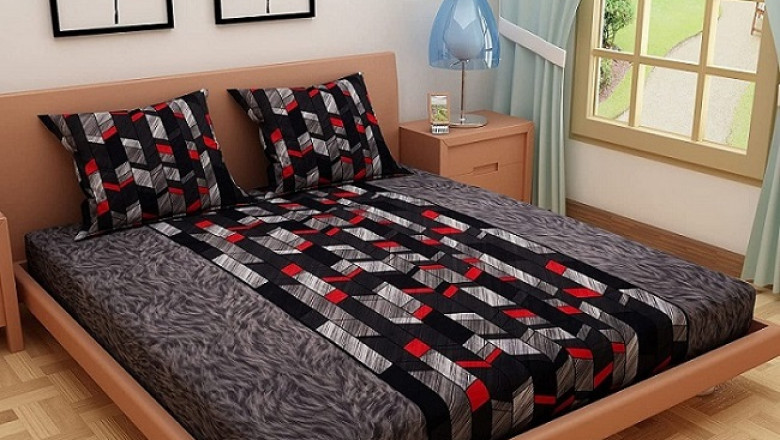 Dream Care 120 TC 100% Pure Cotton Double Bedsheet