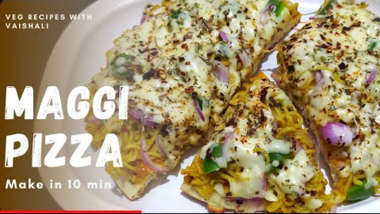 Cheese Maggi Pizza | No Oven Maggi Pizza | Cheese Burst Maggi Pizza