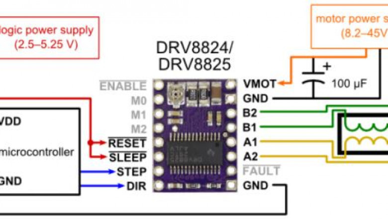 Схема подключения drv8825