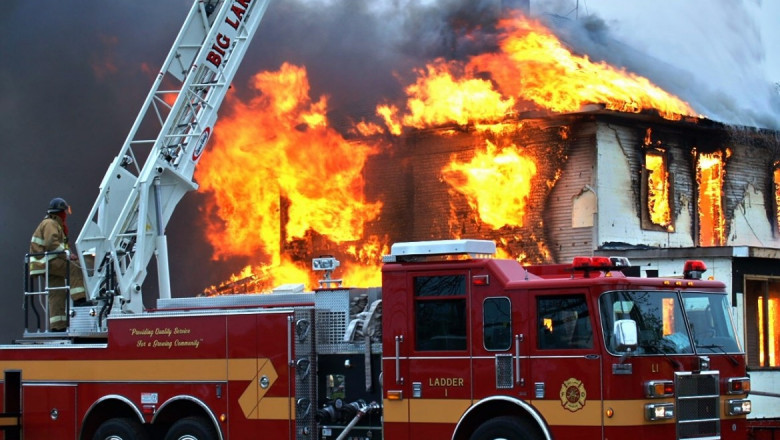 A Fire Truck Is a Vehicle Designed To Transport Firefighters with a Limited Supply of Water to Accident Scenes