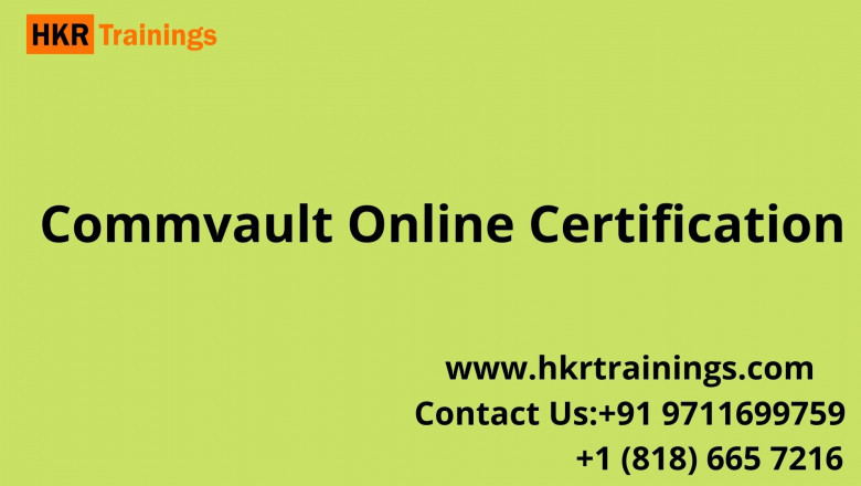 Commvault Training | Commvault Online Certification Course | 30%off