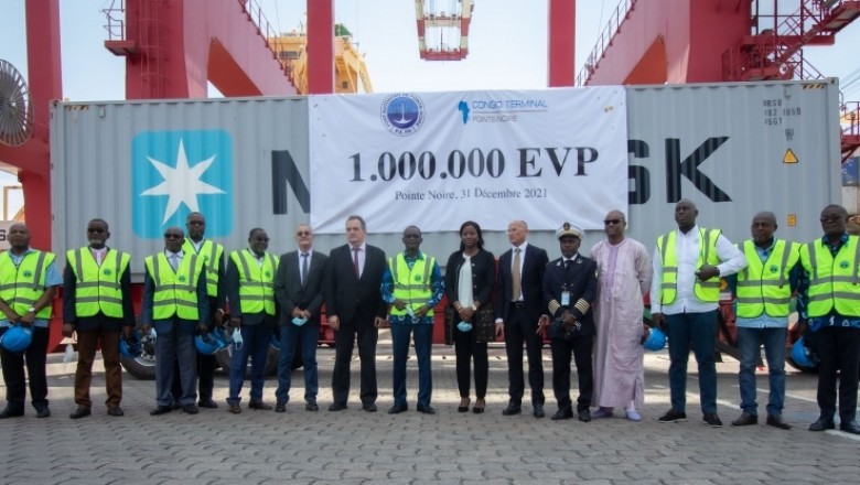Bollore’s Congo Terminal tops historic volume by handling over a million containers in 2021