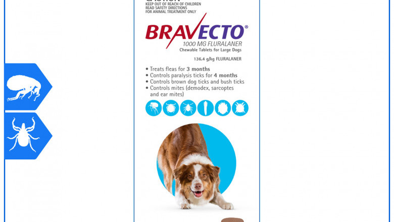 BRAVECTO 2 Chews for 20-40Kg Dogs 3 Months protection from Flea and Tick