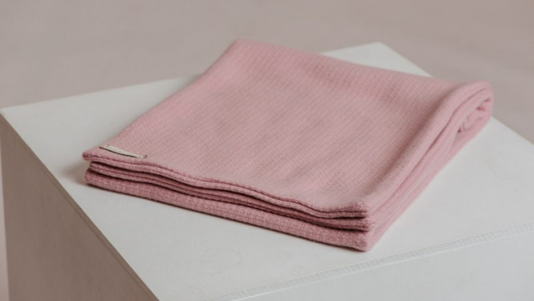 Buy Light Pink Soft Woolen Scarfs Online