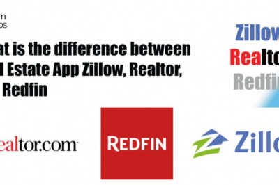What is the difference between Real Estate App Zillow, Realtor.com, and Redfin