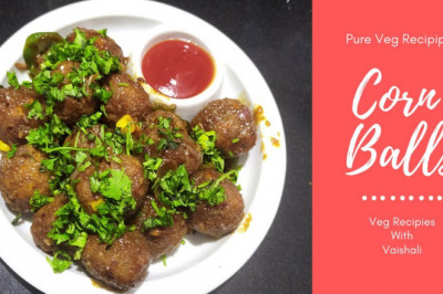 Corn Balls recipe | Indian Street Food | Corn Balls