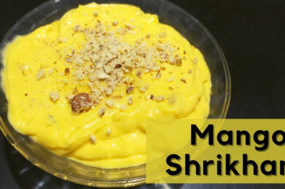 Mango Shrikhand | Amrakhand | Homemade Mango Shrikhand