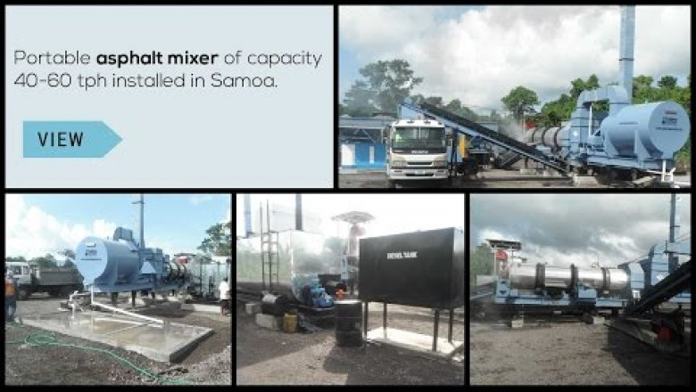 Mobile Asphalt Plant Manufacturers and Exporter – Atlas Technologies