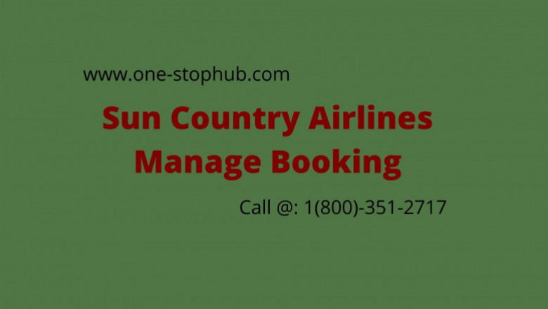 Sun Country airlines manage booking