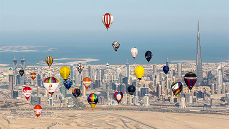 The best time to go hot air ballooning in Dubai