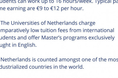 Study in Netherlands for International Student