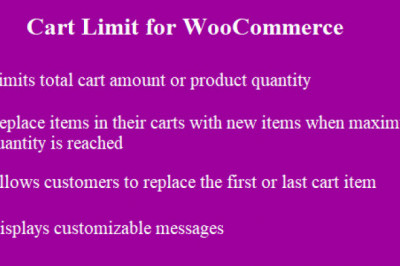 Cart Limit for WooCommerce