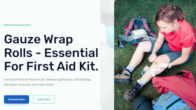 Gauze Wrap Rolls - Essential For First Aid Kit.