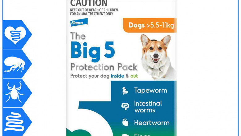 The Big 5 Protection Pack 6 chews for Dogs 5.5-11 Kg Orange Pack