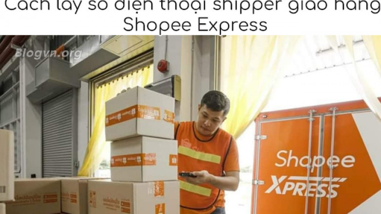 Cach lay so dien thoai shipper giao hang shopee express