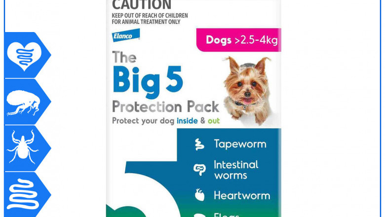 The Big 5 Protection Pack 3 chews for Dogs 2.5-4 Kg Pink Pack