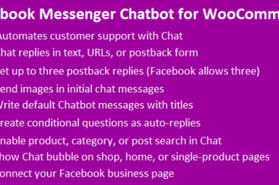 Facebook Messenger Chatbot for WooCommerce