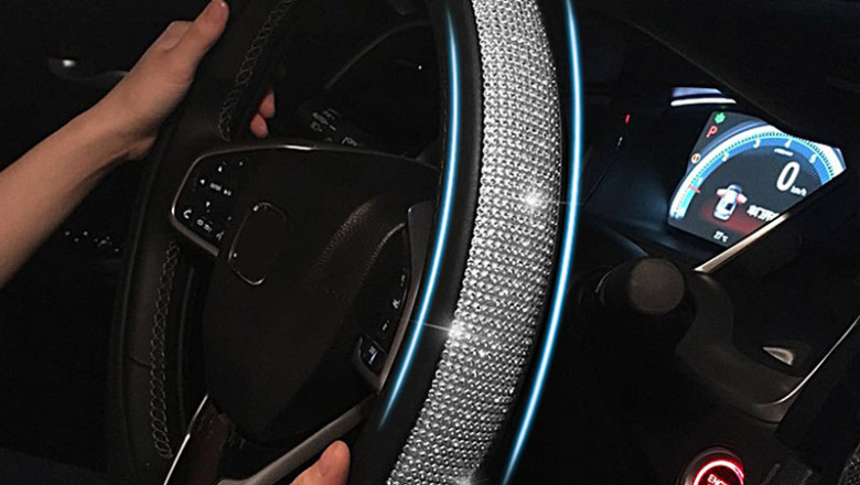 Rhinestone Steering Wheel Cover Available Online - Supreme Auto City