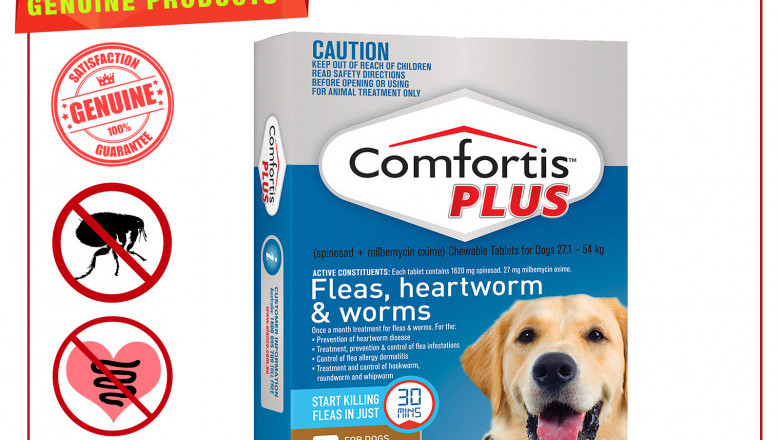 COMFORTIS PLUS for 27.1 to 54 Kg Dogs 6 Chews Flea Heartworm Control